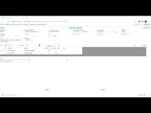 Alogística - WMS Altanet - Orden de Recepción