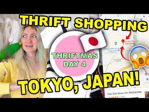 在日本的節儉購物！!白色衣服的節儉 2020 | 節儉第4天 (THRIFT SHOPPING IN JAPAN!!! THRIFTING FOR WHITE CLOTHING 2020 | THRIFTMAS DAY 4)