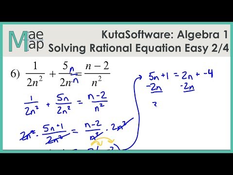 Solving Rational Equations Easy Part 2 – Easy Peasy All-in-One High School