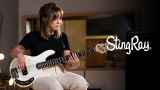Video thumbnail for Sterling by Music Man: Short Scale StingRay Demo (ft. Allee Futterer) - RAYSS4 by Ernie Ball