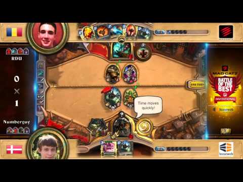 RDU vs. Numberguy Losers Round 2 - Mad Catz Battle of the Best Hearthstone Cup #1 - by Leaseweb