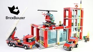 Lego City 60004 Fire Station - Lego Speed Build