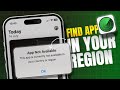How To Fix This App Is Not Available In Your Country Or Region In IPhone App Store Region Error