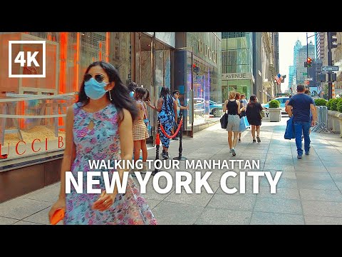 [4K] NEW YORK CITY - Midtown Manhattan, 5th Avenue, 32nd(Korea Way) Street, Broadway, Herald Square