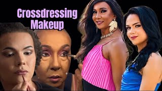 🤩CROSSDRESSING MALE TO FEMALE💄😍Makeup Transformation❤️🤩#crossdressing #makeup #cross 