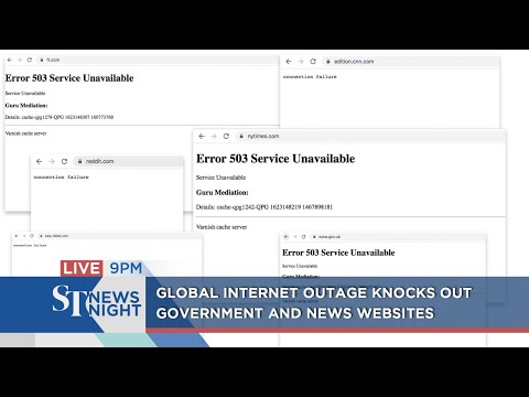 Global internet outage knocks out several websites | ST NEWS NIGHT