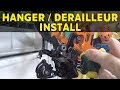 How to install a derailleur hanger and rear derailleur on a mountain bike | How to build a MTB