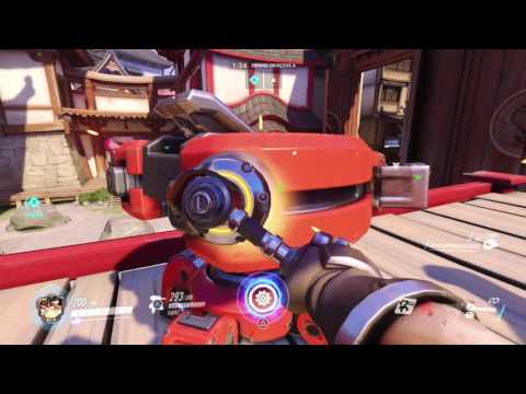 Overwatch MP gameplay (June 2016) pt14 - Hands Off My Pagoda! Turret Domination