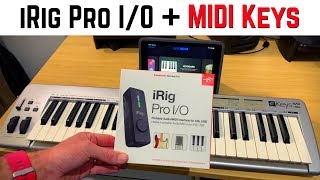 Video thumbnail for iRig Pro I/O - MIDI Keyboard connection on iPad/iPhone (GarageBand) by Pete Johns - Studio Live Today