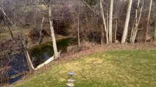 preview picture of video 'Backyard Time-lapse (Rouge River) Beverly Hills, Michigan, Easter 2015'