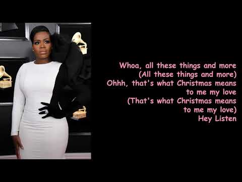 What Christmas Means to Me by Fantasia (Lyrics)