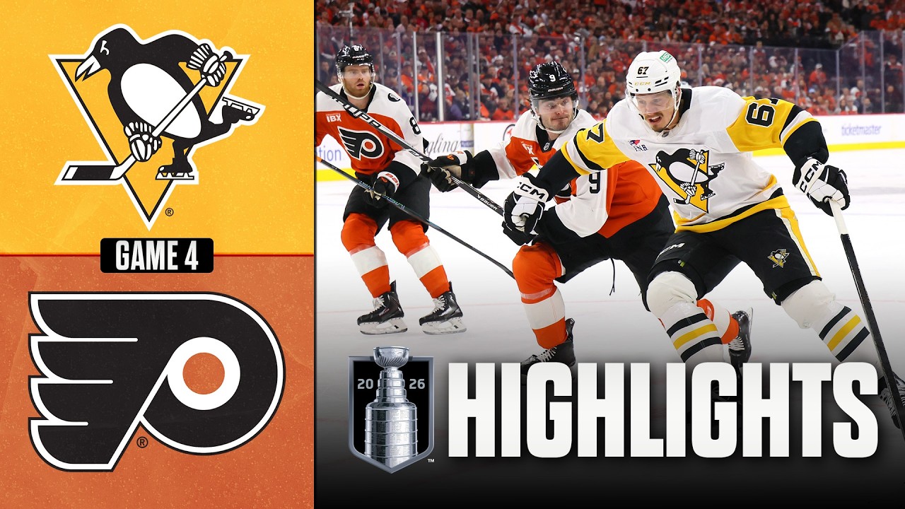 Penguins vs. Flyers | NHL Playoff Highlights | Game 4 | April 25, 2026