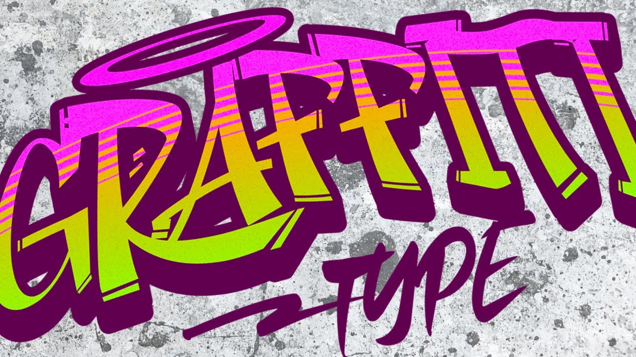 How To Easily Make Realistic Graffiti Text Effects (Spray Paint Type)