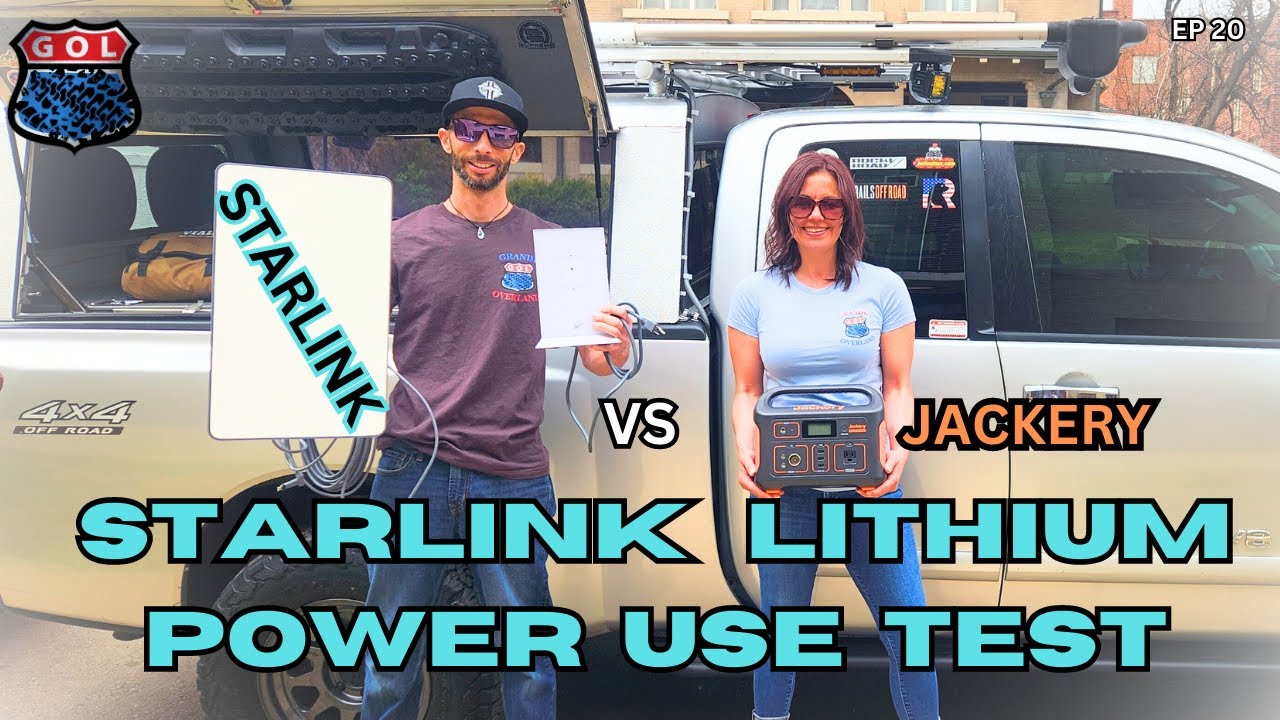 Starlink Power Use Test [What Size Jackery Power Generator for Overlanding or Vanlife]