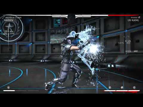 MKX - Raiden master of storms 55% corner combo