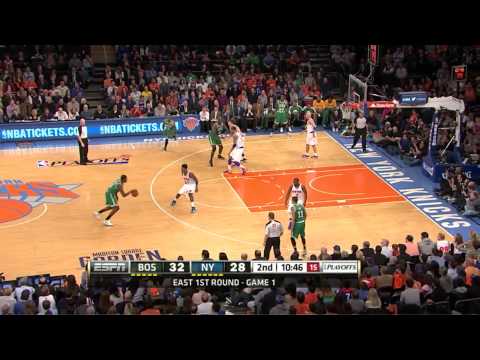 Jeff Green vs Knicks - NBA Playoffs 1th Round Game 1 (Apr 20 2013)