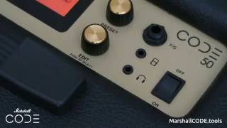 Loading patches / presets from the Marshall CODE Tools website directly to your amp