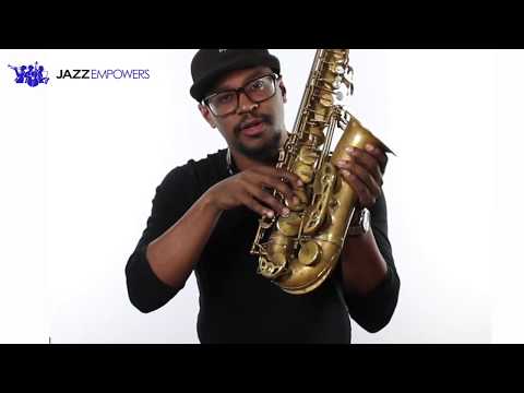 Beginner Jazz Saxophone:  Lesson #2 - How to Hold a Saxophone
