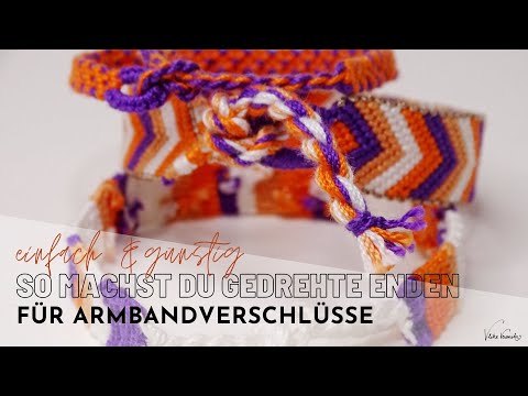 KNÜPFEN. So machst Du verdrehte Enden für Deine Armbänder.