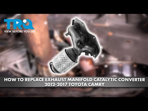 How to Replace Rear Exhaust Manifold Catalytic Converter Assembly 2012-2017 Toyota Camry