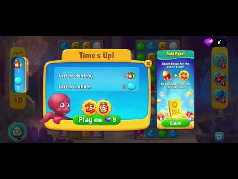 Fishdom gameplay level 2079 fail 3x