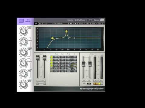 Setting up the Q10 equalizer like a console EQ