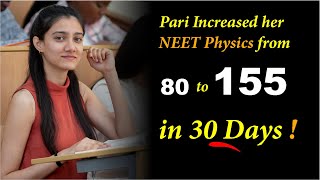 NEET Physics from 80 to 155 in 30 days !!! #shorts