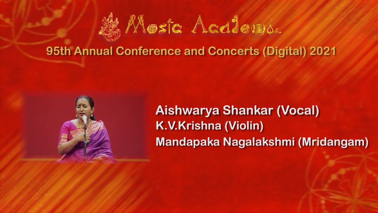 AISHWARYA SHANKAR at THE MUSIC ACADEMY MADRAS 2021