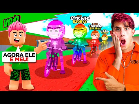 SOU O JOGADOR MAIS RICO DO ROUBE UM BAINROOT *dominei o Roblox