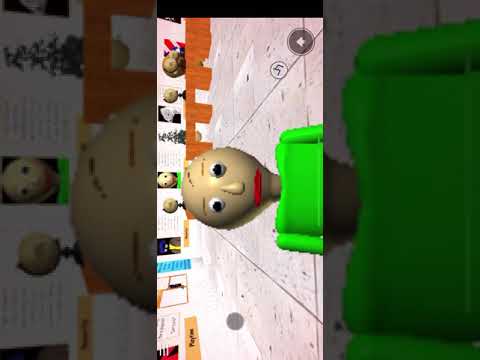 Playing Baldi’s better basics in roblox