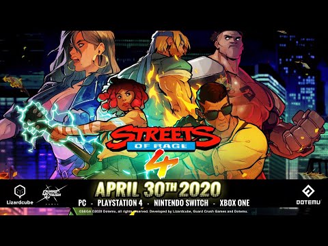 Streets of Rage 4 will make its way on April 30th to PC, Xbox One, PlayStation 4 and Nintendo Switch for $24.99