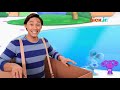 Blue S Clues Delivering Ice Cream With Blue And Polka Dots