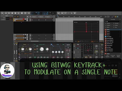 Keytrack+Bitwig = Single Note Modulation