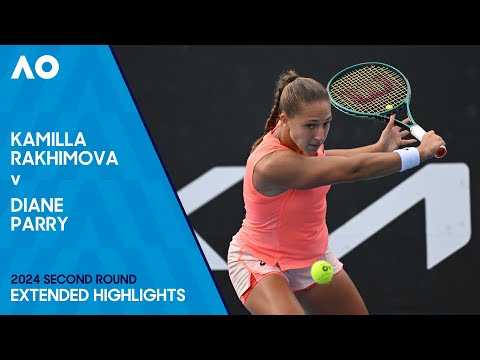 Kamilla Rakhimova v Diane Parry Extended Highlights | Australian Open 2024 Second Round