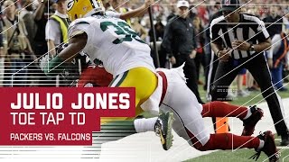 Rodgers INT Leads to Julio Jones Toe-Tap TD! | Packers vs. Falcons | NFC Championship Highlights