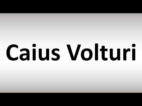 How to Pronounce Caius Volturi (Twilight)