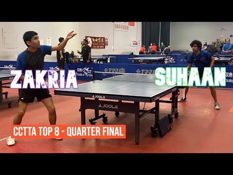 Suhaan GULATI [2263] vs Zakria [1977] - CCTTA Top 8 - Quarter Final - 23 April 2023
