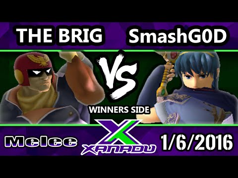 S@X 131 - HE | SmashGOD (Marth) Vs. The Brig (Captain Falcon) SSBM Tournament - Smash Melee