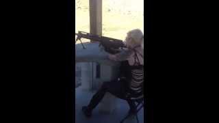 Me shooting a .50 cal Barrett ha.