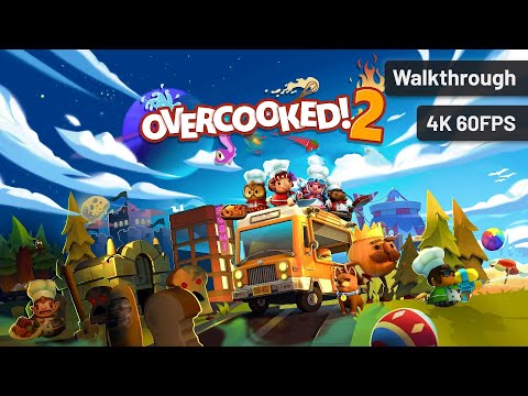 Overcooked 2 Remastered┆Full Walkthrough┆No Commentary┆4K60FPS