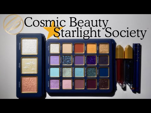 Cosmic Beauty Starlight Society Collection: Eye Swatches, full try-on, looks!