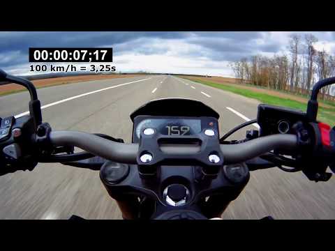 Honda CB650R 2019 0-200KMH acceleration test I Quick Shifter