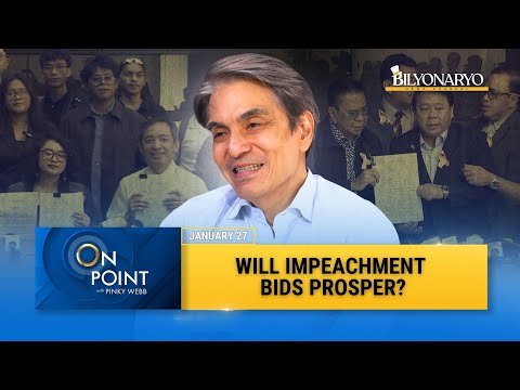 On Point: Will impeachment bids against Pres. Marcos prosper? | Rep. Toby Tiangco