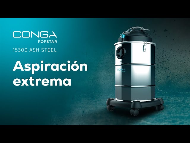 Cecotec Conga PopStar 15300 Ash Steel Aspirador de Cenizas 30L 1500W video
