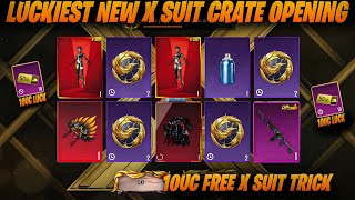 10UC FREE X SUIT LUCKIEST CRATE OPENING😍BGMI NEW X SUIT CRATE OPENING😍 X SUIT GIVEAWAY PARTICIPATE😍