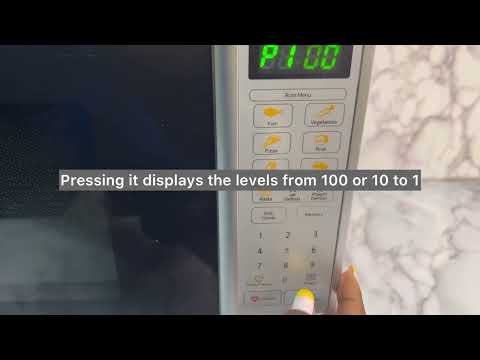 YouTube video about: How to change microwave power level?