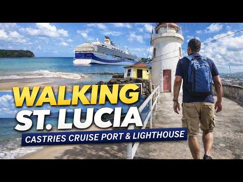 ​St. Lucia: Walk to Vigie Beach & Lighthouse from Castries Cruise Port