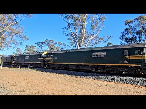 7901V PN down "Mildura Fruitflyer" (G539 G520 G523), Melbourne to Merbein, 0835, 30/10/25, Emu VIC 