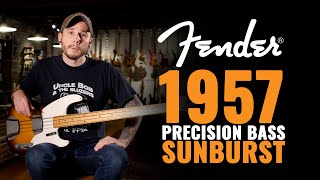 Video thumbnail for Fender Precision Bass Sunburst 1957 | CME Vintage Demo | Mike Larsen by Chicago Music Exchange