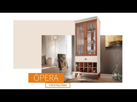 Video thumbnail of Cristaleira Ópera HB Móveis